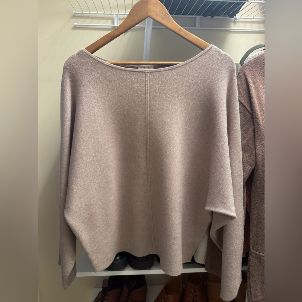 Babaton Oversized Crew Neck Sweater - Taupe